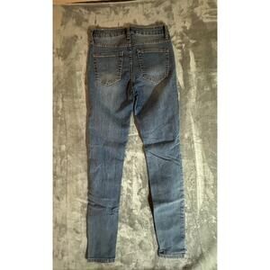 Wild Fable Juniors High Rise Skinny Jeans Distressed Ripped Blue Denim Ankle